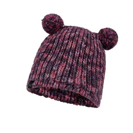 Czapka dla dzieci BUFF® Lifestyle Kids Knitted & Fleece Band Hat LERA PURPLE