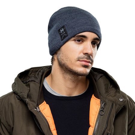 BUFF® Zimní Čepice Knitted & Fleece Hat Solid NAVY