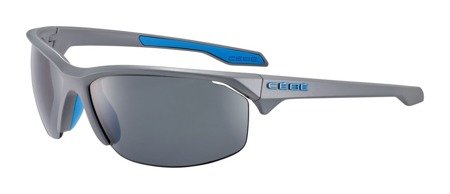 Cébé Sportowe Okulary Przeciwsłoneczne WILD 2.0 MATT GRAPHITE BLUE Zone POLARIZED Grey CAT.3 Silver