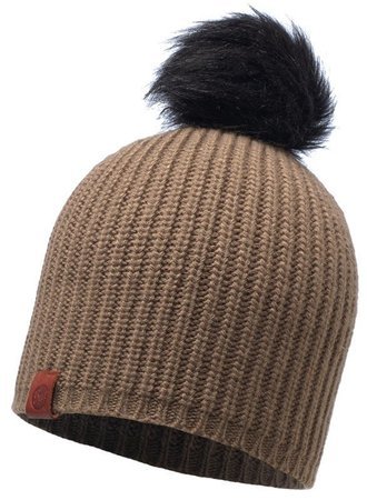 Zimná čiapka BUFF® Knitted Adalwolf Brown Taupe